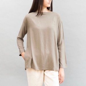 Black Crane long sleeve top/tunic